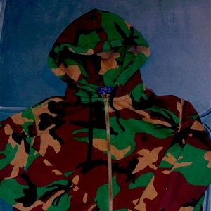 Polo Army Fatigue Hoodie worn Once